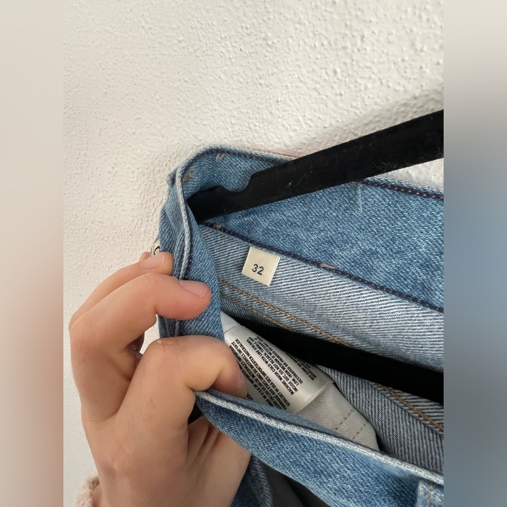 CITIZENS OF HUMANITY ESTELLA DAY TRIP FRAY HIGH-RISE ANKLE FLARE JEANS 32 - Picture 4 of 8